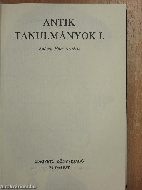 Antik tanulmányok I-II.