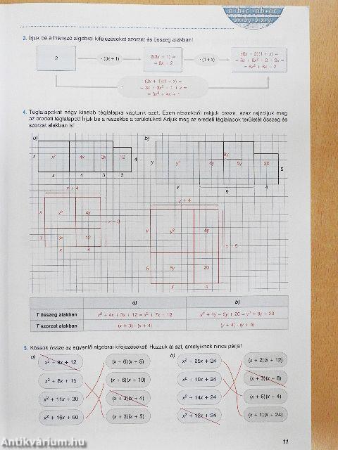 Sokszínű matematika munkafüzet 8. - Megoldások