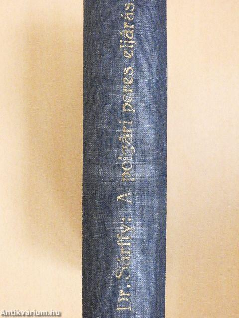 A polgári peres eljárás zsebkönyve