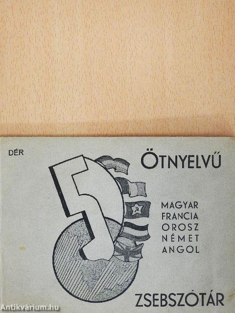 Ötnyelvű zsebszótár