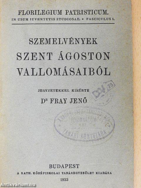 Szemelvények Szent Ágoston vallomásaiból