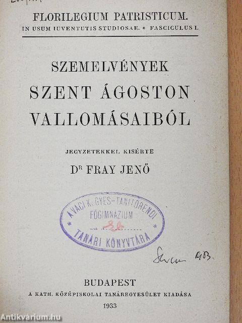 Szemelvények Szent Ágoston vallomásaiból