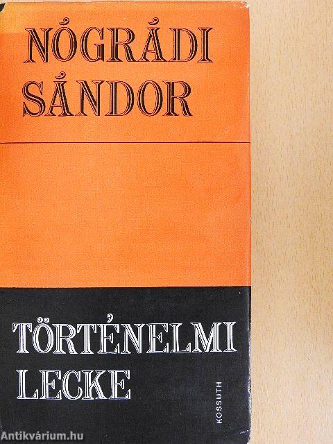 Történelmi lecke