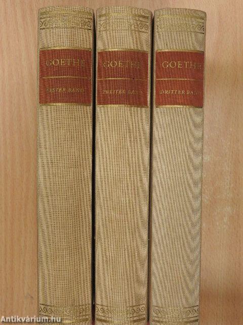 Der Junge Goethe/Der Klassische Goethe/Der Alte Goethe