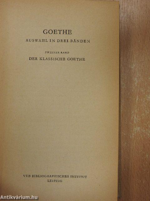 Der Junge Goethe/Der Klassische Goethe/Der Alte Goethe