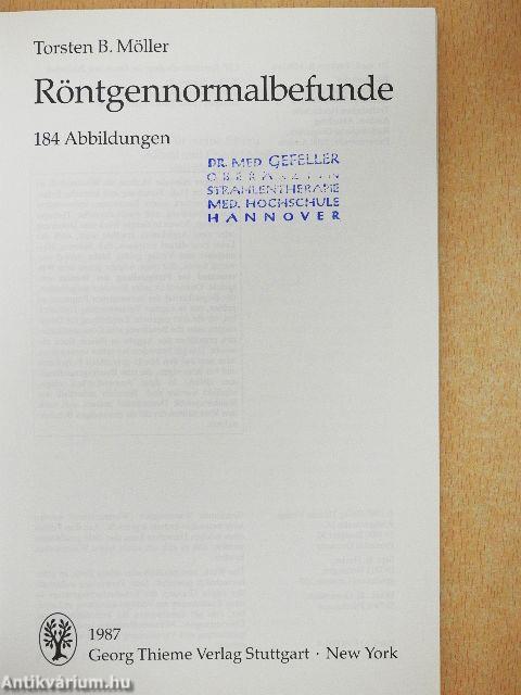 Röntgennormalbefunde