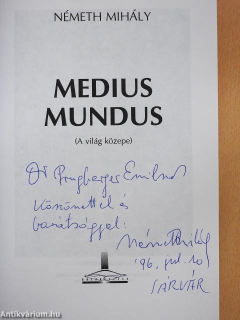 Medius Mundus (dedikált példány)