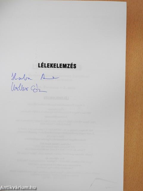 Lélekelemzés 2008. I-II. félév (aláírt példány)