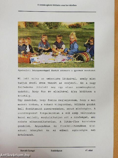 A szemüvegkeret története a mai kor tükrében