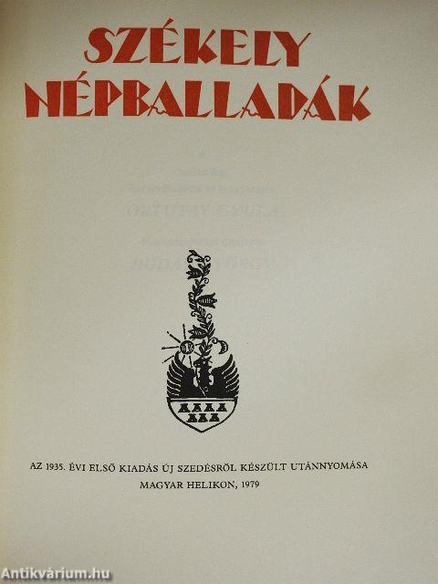 Székely népballadák