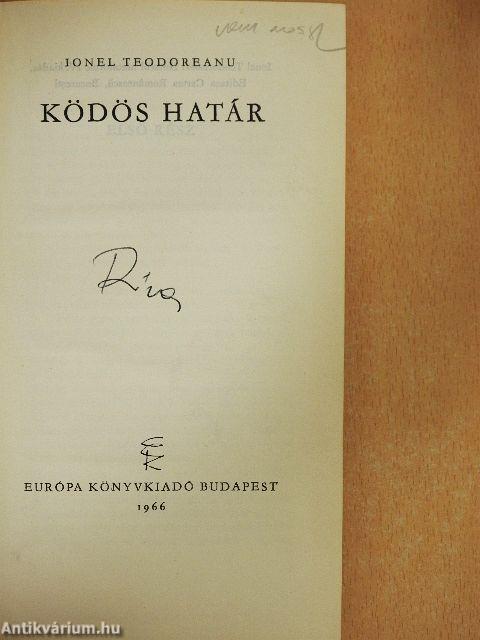 Ködös határ