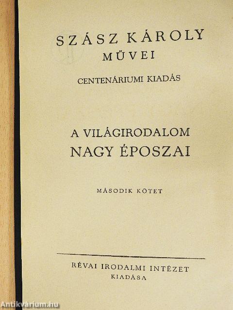 A világirodalom nagy époszai II.