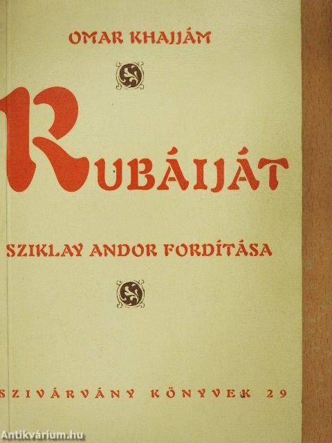 Rubáiját