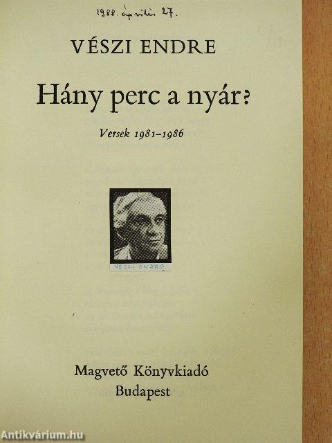 Hány perc a nyár?
