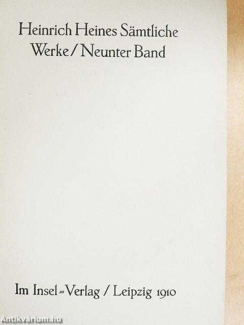 Heinrich Heines Sämtliche Werke IX.