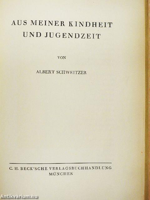 Aus meiner Kindheit und Jugendzeit