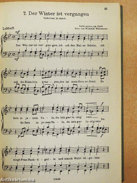 Liederbuch für Männerchor