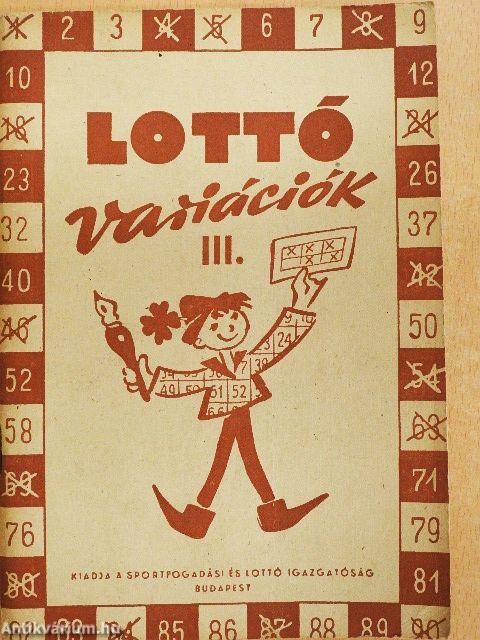 Lottó variációk III.