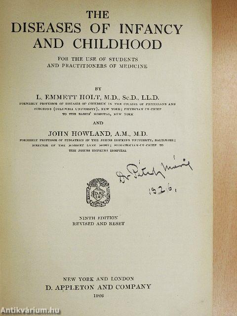 The Diseases of Infancy and Childhood