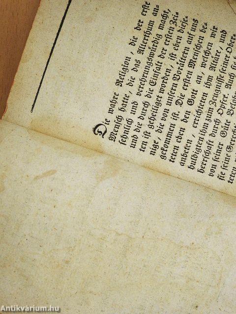 Des herrn Abts Claudius Fleury historischer Katechismus I-II. (gótbetűs)