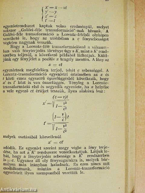 A különleges és az általános relativitás elmélete a nagyközönség számára