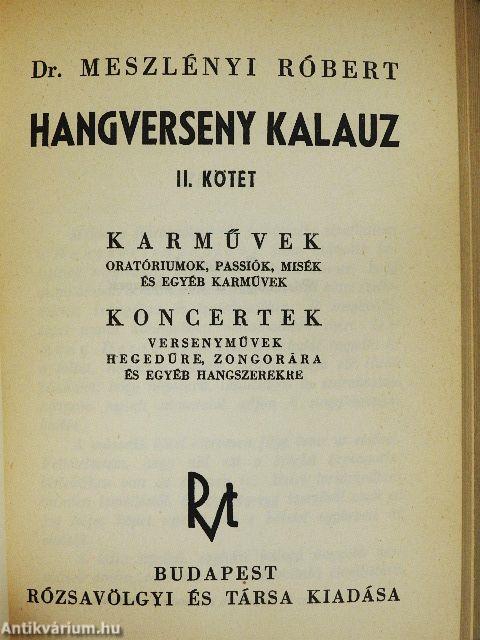 Hangverseny kalauz I-II.