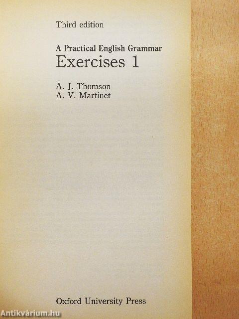 A Practical English Grammar Exercises 1-2