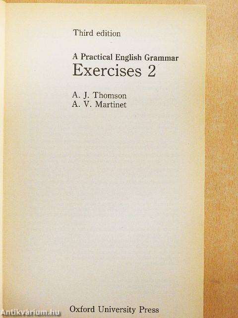 A Practical English Grammar Exercises 1-2