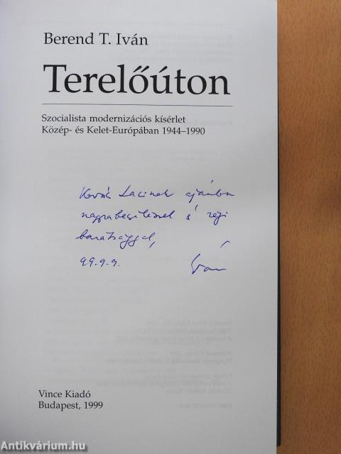 Terelőúton (dedikált példány)