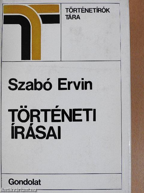 Szabó Ervin történeti írásai