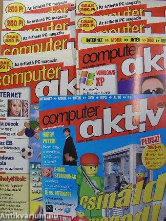 Computer Aktív 2000-2002 (vegyes számok) (11 db)