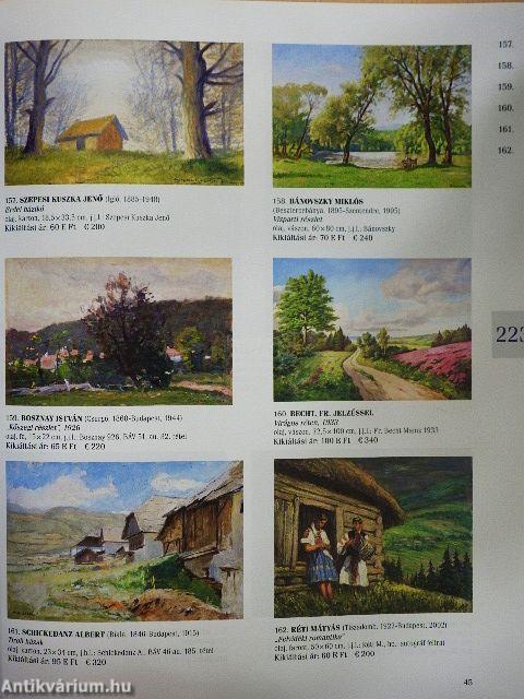 Nagyházi Galéria és Aukciósház 223-224. aukció