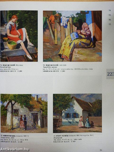 Nagyházi Galéria és Aukciósház 223-224. aukció