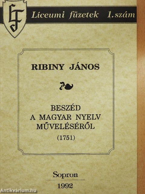 Beszéd a magyar nyelv műveléséről