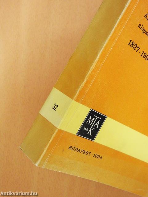 "...Magyar akadémia állíttassék fel..." (dedikált példány)