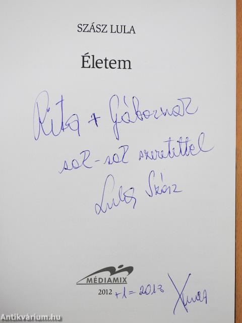 Életem (dedikált példány)