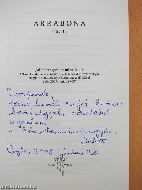 Arrabona 46/1. (dedikált példány)