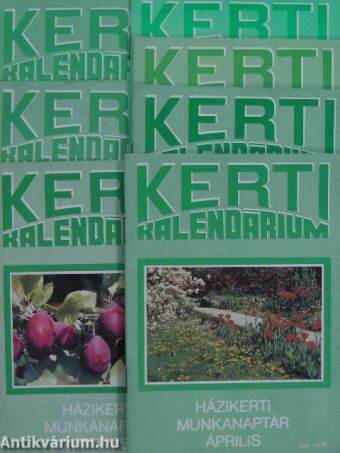 Kerti Kalendárium 1989-1990. (vegyes számok, 7 db)