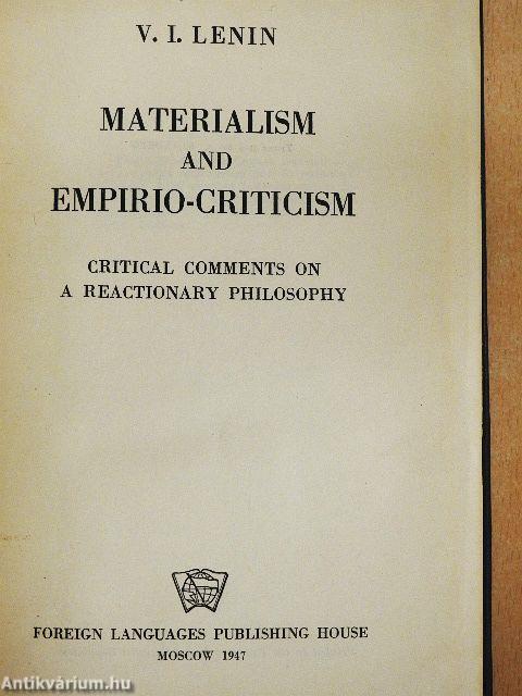Materialism and Empirio-Criticism
