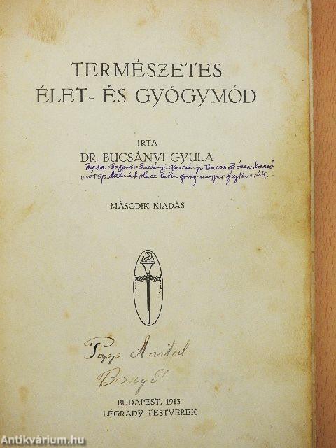 Természetes élet- és gyógymód (rossz állapotú)