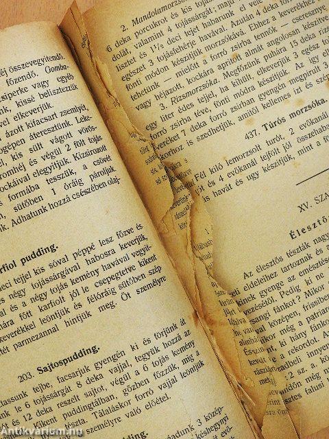 Dunántúli szakácskönyv (rossz állapotú)