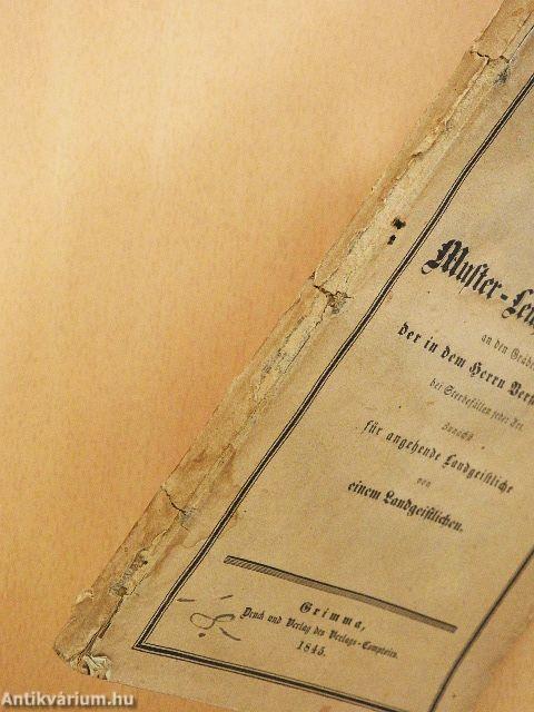 Eine Sammlung von Muster-Leichenpredigten (gótbetűs)