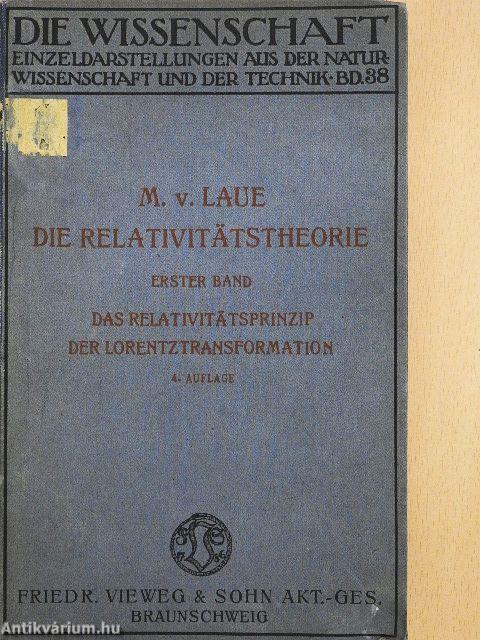Die Relativitätstheorie I-II.