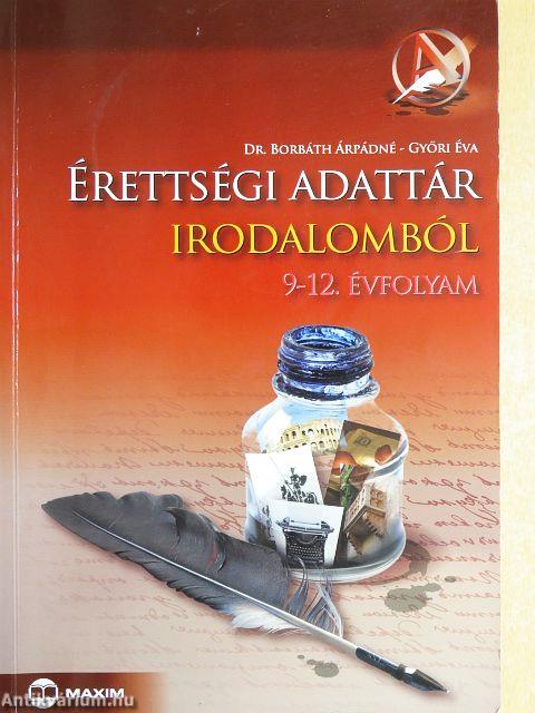 Érettségi adattár irodalomból