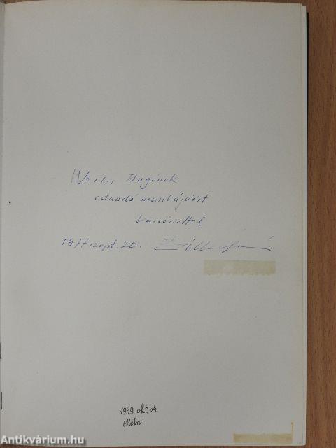 A jelentés szerkezete (aláírt példány)