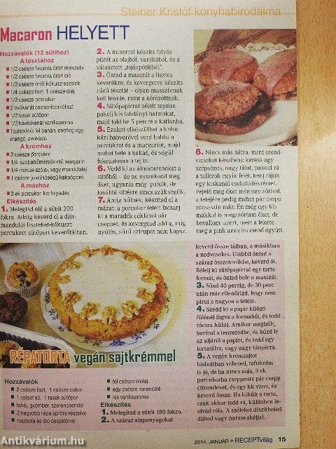 Receptvilág 2014. január