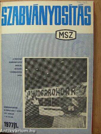 Szabványosítás 1977. január-december