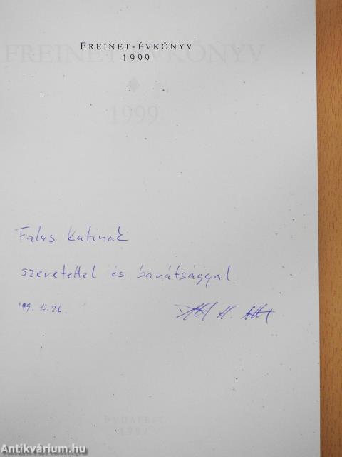 Freinet-évkönyv 1999 (dedikált példány)