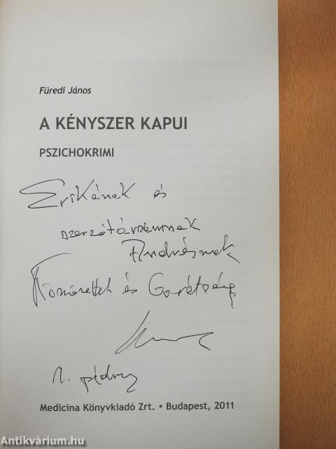 A kényszer kapui (dedikált példány)