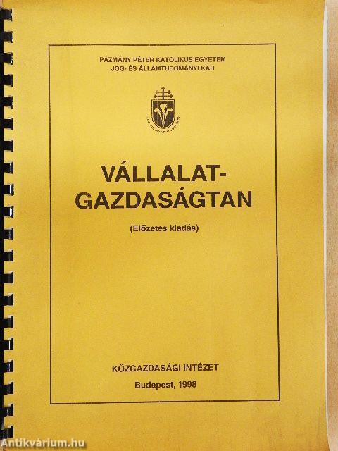 Vállalatgazdaságtan